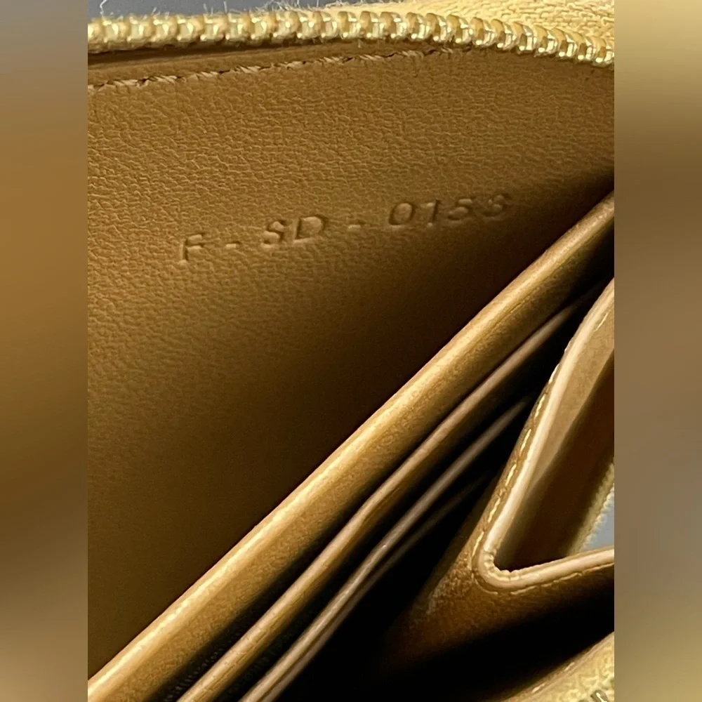 Celine Bicolor Long Zip-Around Wallet
